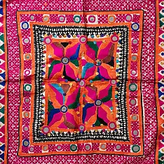 Treasure Trove ~ Rabari Old Wall Piece - Embroidered