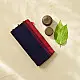 handloom begampuri pure cotton saree in navy blue with mustard yellow and maroon woven temple borders