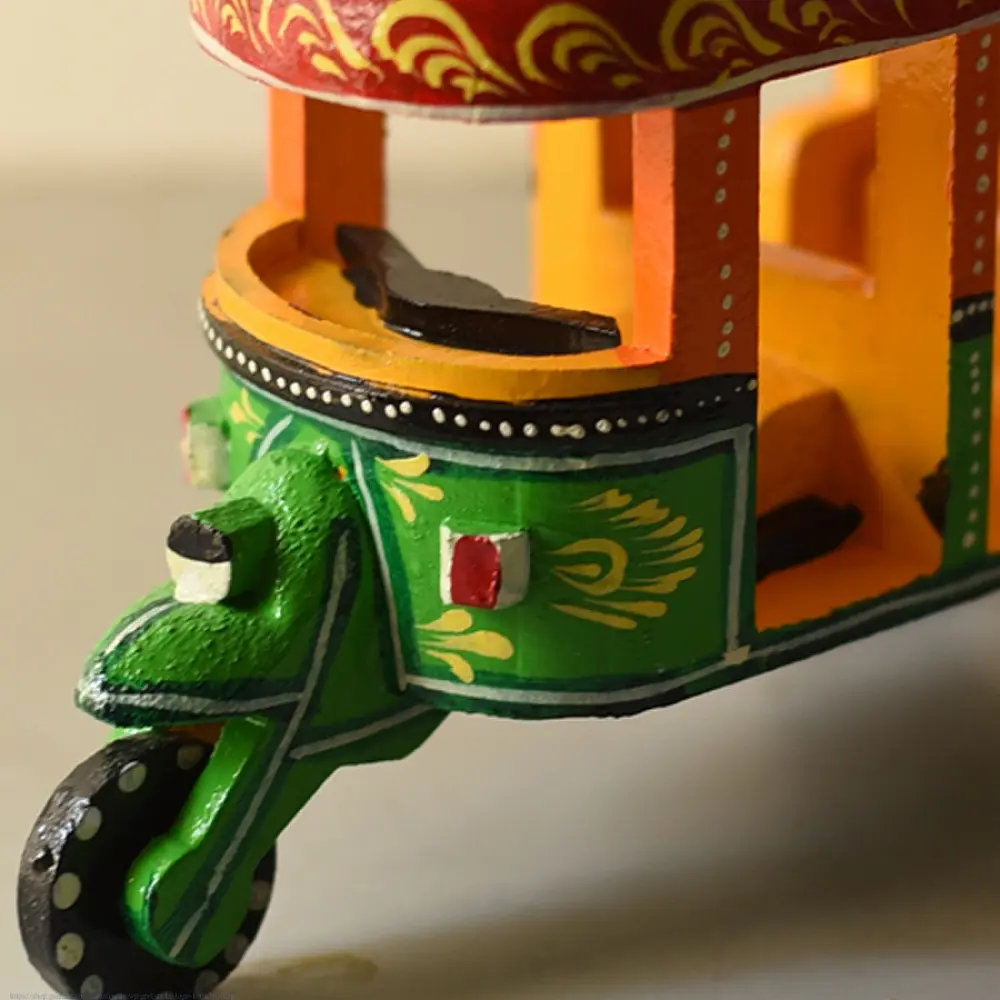Shop Handmade Wooden toy - Auto Rickshaw