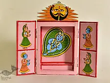 Kathanik . कथनिक ☀ Kaavad a Wooden Shrine - Bal Krishna { Single piece } ~ 3