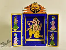 Kathanik . कथनिक ☀ Kaavad a Wooden Shrine - Ganesh { Single piece } ~ 5