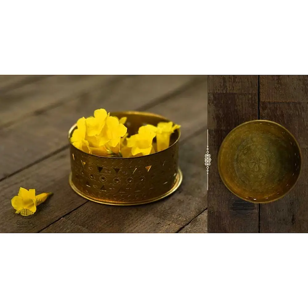 Brass Flower Basket