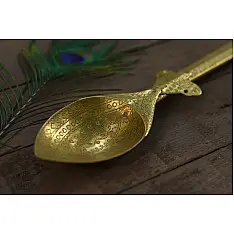Ahar ✽ Brass ~ Kitchen Decor Wall Hanging Spoon (22" x 3.3" x 1" ) - A Ahar ✽ Brass ~ Kitchen Decor Wall Hanging Spoon (22" x 3.3" x 1" ) - A