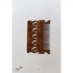 A Garden To Keep | Sheesham Wooden Comb | Leaf Design