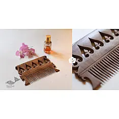 A Garden To Keep | Sheesham Wooden Comb | Leaf Design