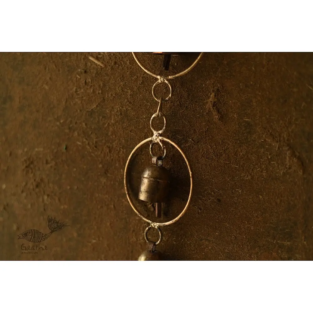 shop handmade iron hanging bell - Bells In Circles