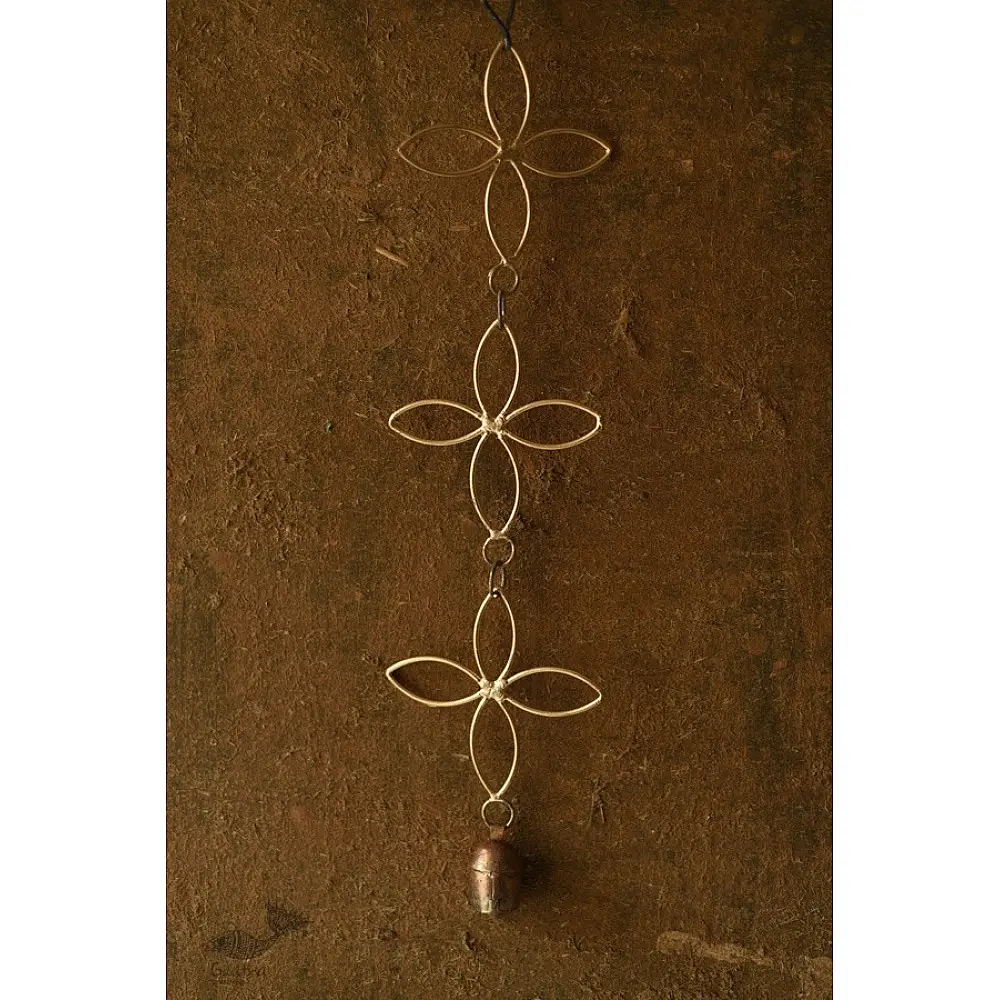 shop handmade iron hanging bell - Flowers with One Bell