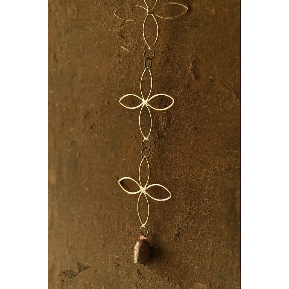 shop handmade iron hanging bell - Flowers with One Bell