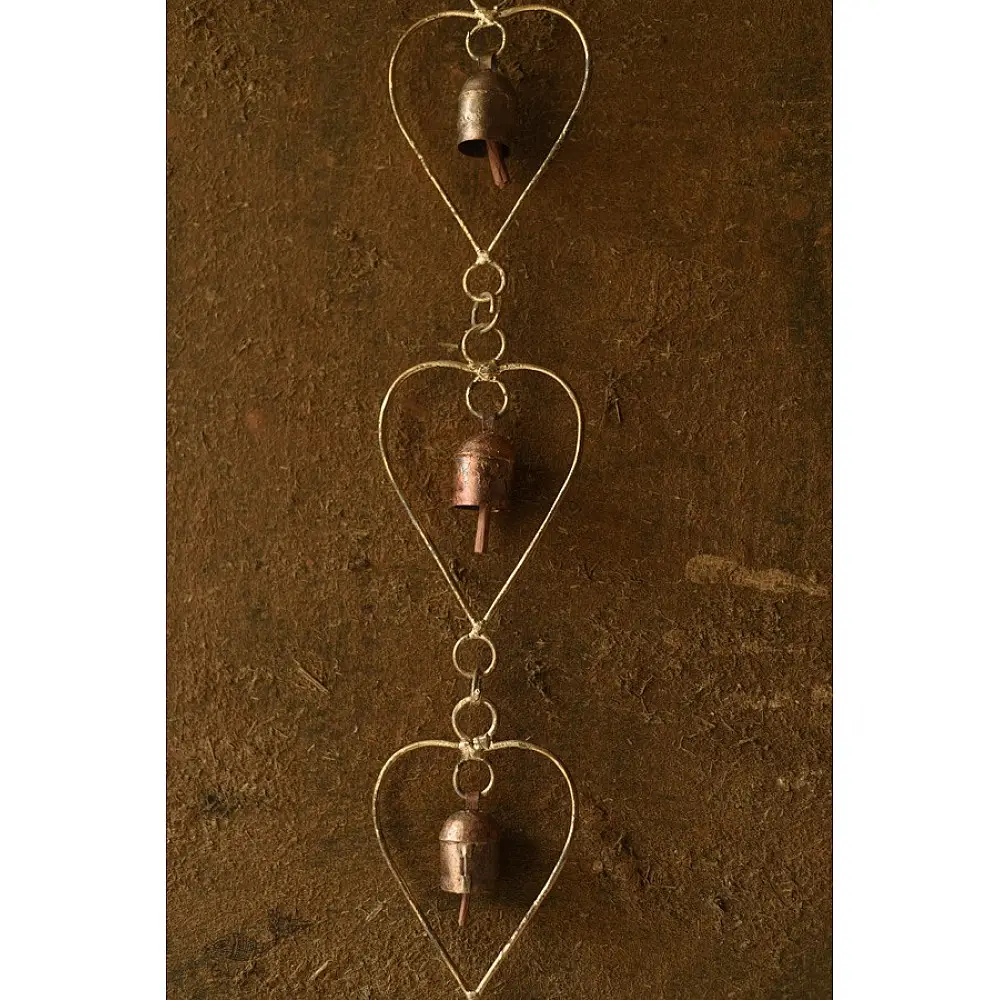 buy heart shape Kutch metal bell 