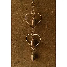 Jingles & Carrolls ~ Kutch Metal Hanging Bell - Bells In Heart 