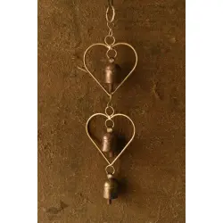 Jingles & Carrolls ~ Kutch Metal Hanging Bell - Bells In Heart 