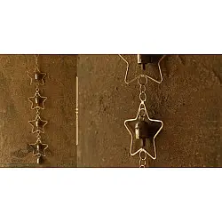 Jingles & Carrolls ~ Kutch Metal Hanging Bell - Bells In Stars