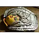 shop handmade chhau mask from bangal - durga-silver