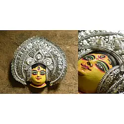 Mukhauta. मुखौटा ~ Chhau Mask ~ Chandraghanta (Big / Silver)
