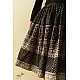 Jawariya Block Printed Short Skirt - Black
