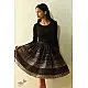 Jawariya Block Printed Short Skirt - Black