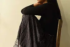 Flowers in a River | Jawariya Block Printed Long Skirt / Ghagra - Black
