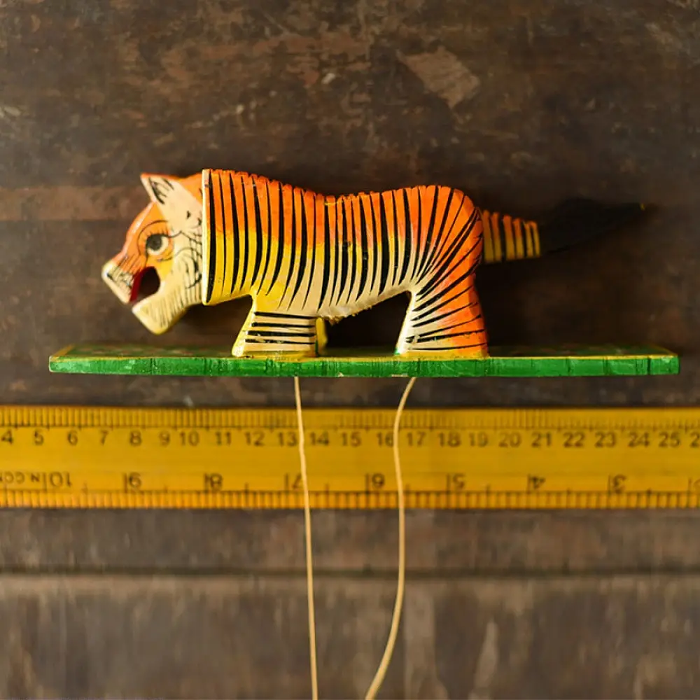 shop Handmade Wooden toy Tiger