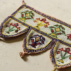 Prachin . प्राचीन | Handmade Bead Work ~ Old Latkan Hanging - Cow