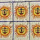 Saurashtra Bead Work - Old & Antique Wall Hanging / Chakda - Sun Motif