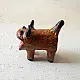 shop Madhubani Hand Painted Paper Mache ~ Tiger (Brown)
