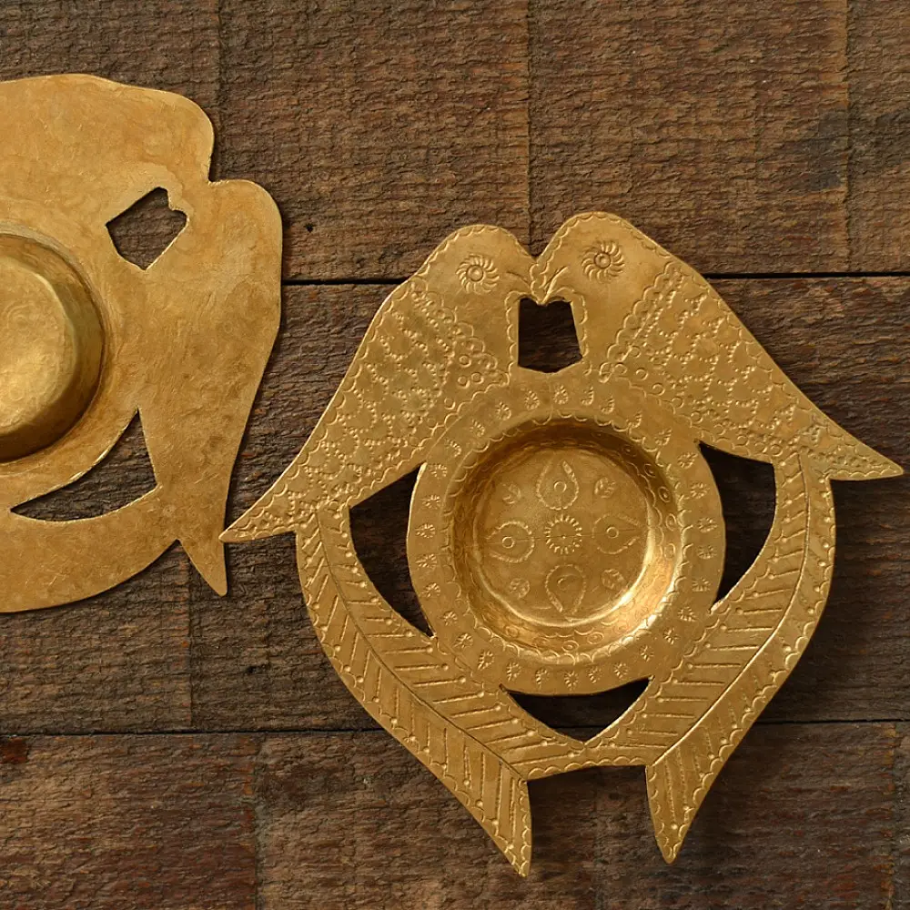 shop Brass Handmade T-Light Holder - Perrot 