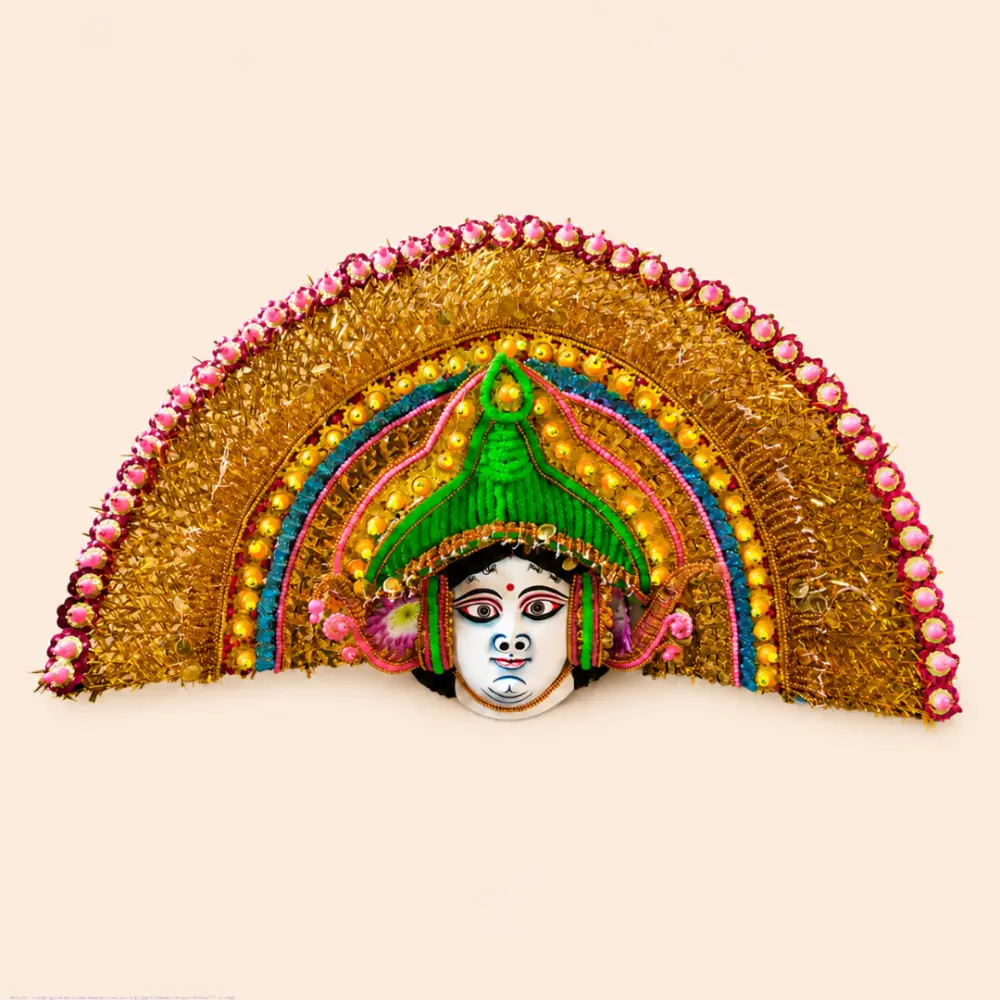 shop Handmade Paper Mache Chhau Mask - Gauri