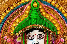 Mukhauta . मुखौटा : Handmade Wall Hanging Chhau Mask - Gauri