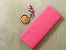 Handlom Cotton Saree | IKAT Pallu ( Pink )
