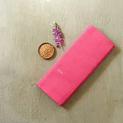 Handlom Cotton Saree | IKAT Pallu ( Pink )