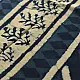 Exclusive Block Printed Cotton Dabu ~ Doted Indigo Saree