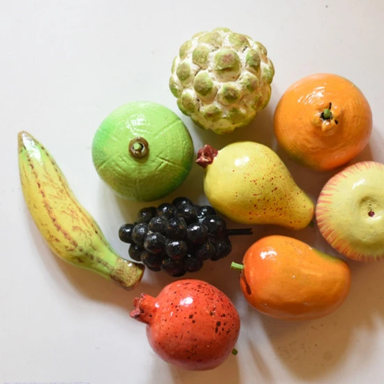 shop Handmade Nirmal Wooden Miniature Set of Fruits ( Set of Nine ) Toy