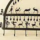 shop  Wrought Iron ~ Leaf & Deer Lamp Holder Hanging 
