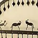 shop  Wrought Iron ~ Leaf & Deer Lamp Holder Hanging 