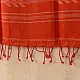 shop Handloom Soft Cotton Jamdani Red Stole