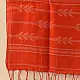 shop Handloom Soft Cotton Jamdani Red Stole