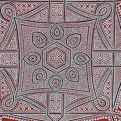 Mandana Art - Painting  (Red)