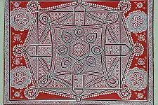 Mandana Art - Painting  (Red)