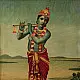 Indian Antique Raja RAvi Verma Print Krishna