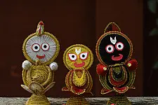 Dhaana Murti . Paddy Craft | Subhadra, Balram & Jagannath ( Set of Three )