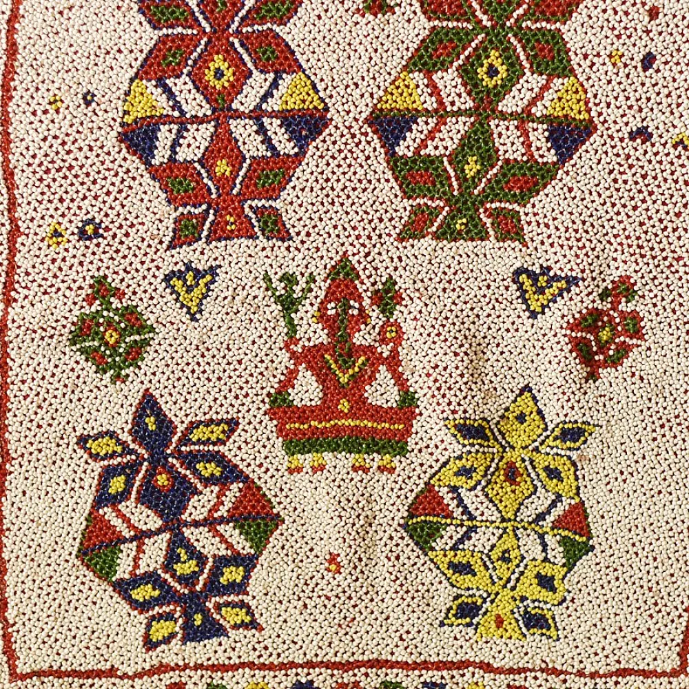 Saurashtra Region Beaded Old & Antique Wall Hanging - A