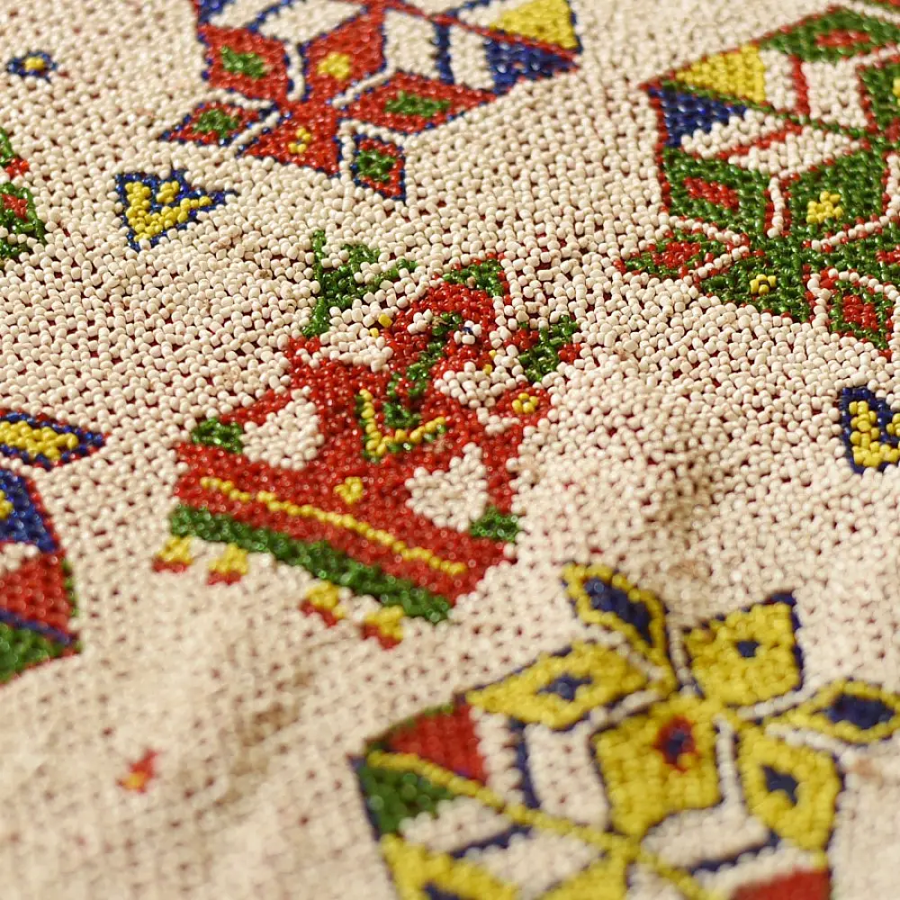 Saurashtra Region Beaded Old & Antique Wall Hanging - A