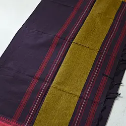 Sadaa . सदा ✡ Handloom Begampuri Cotton Saree With Woven Border - Violet Color