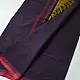 handloom begampuri pure cotton saree in deep dark violet with yellow and red woven temple borders
