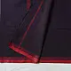 handloom begampuri pure cotton saree in deep dark violet with yellow and red woven temple borders