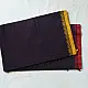 handloom begampuri pure cotton saree in deep dark violet with yellow and red woven temple borders