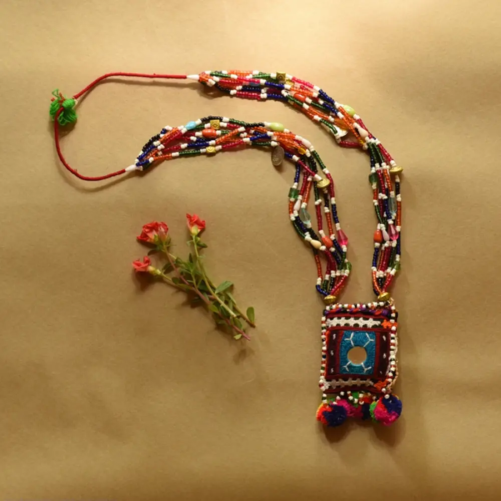 Handmade Banjara Necklace / Embroidered Necklace