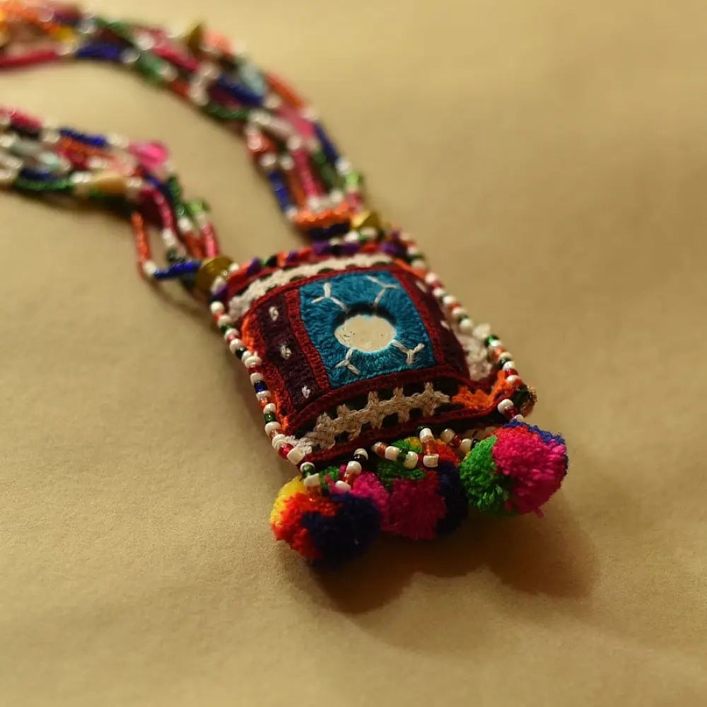 Handmade Banjara Necklace / Embroidered Necklace