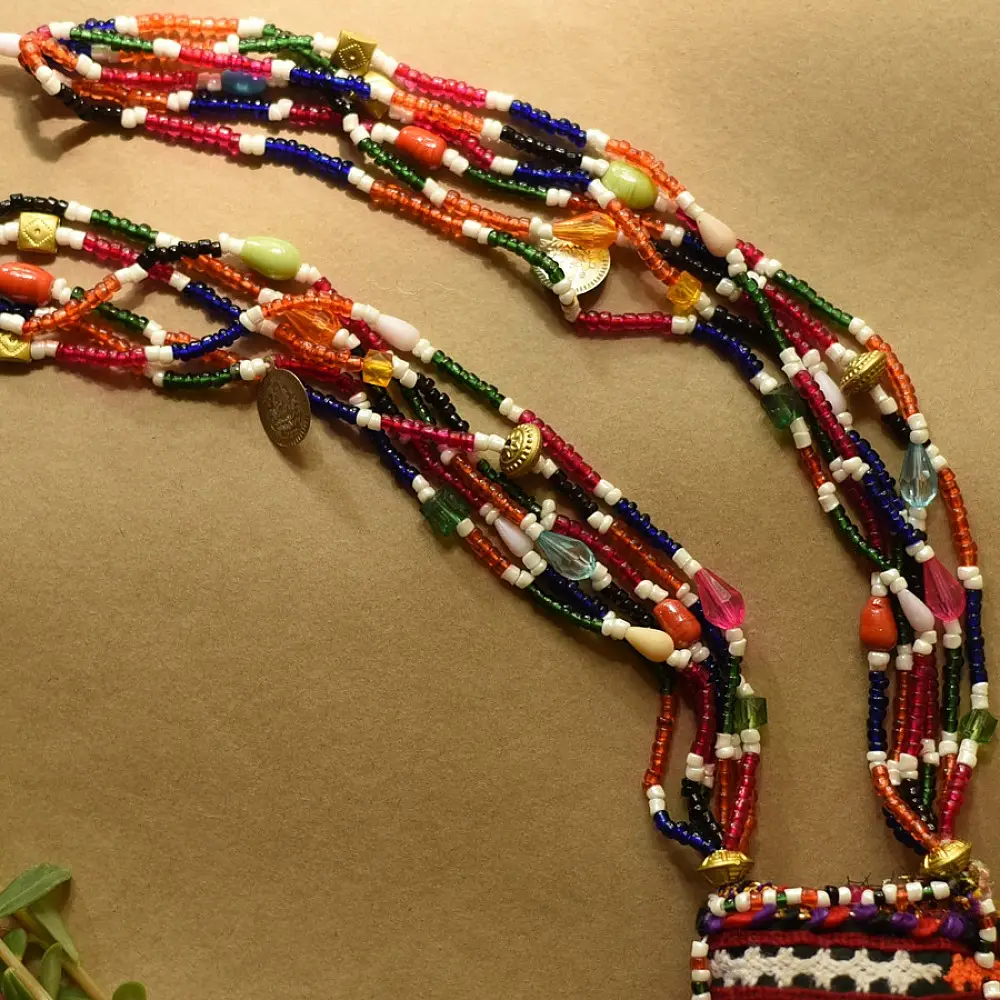 Handmade Banjara Necklace / Embroidered Necklace