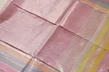 कमला | Handloom Cotton Saree | Zari . Pink